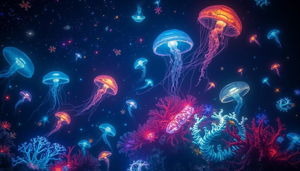 Deep-sea bioluminescent organisms