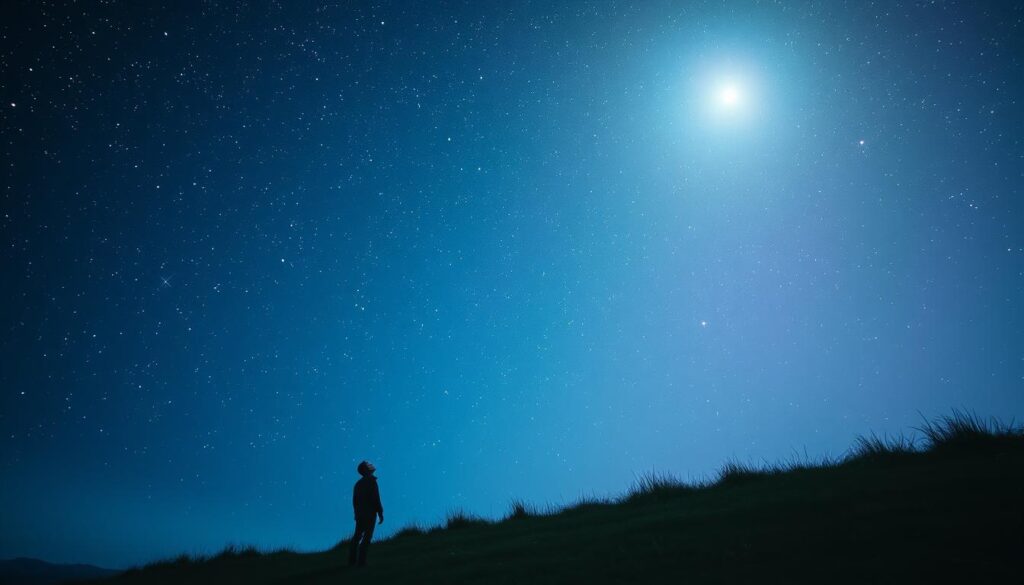 Finding Polaris in the night sky