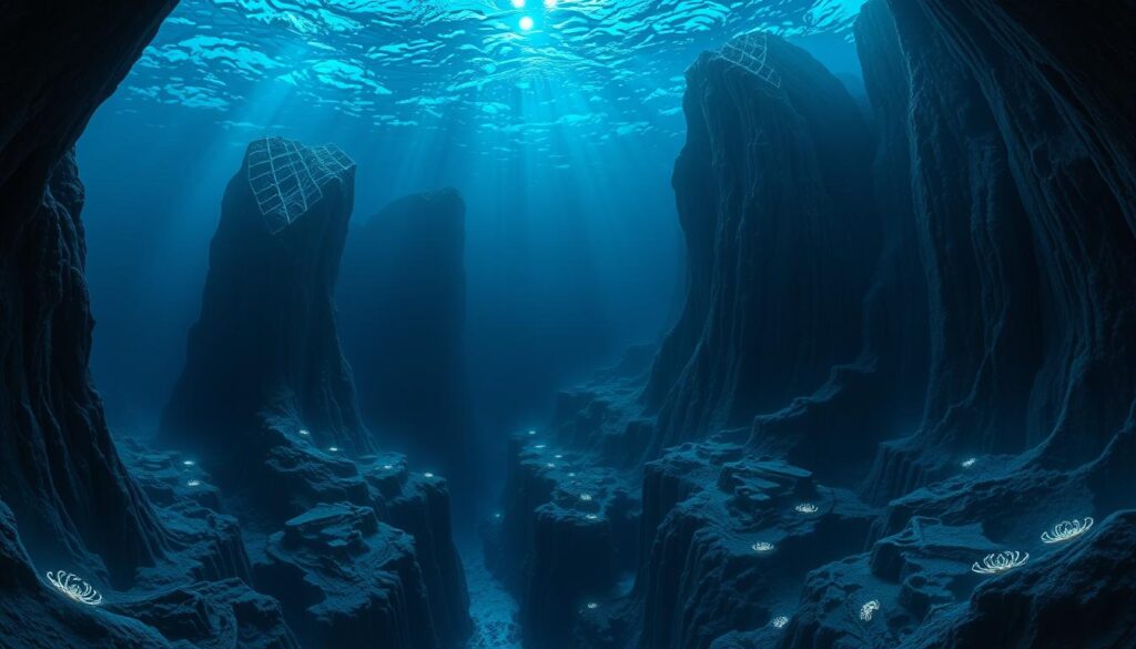 Mariana Trench in the Pacific Ocean