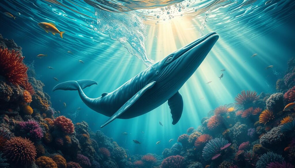 Whale songs underwater