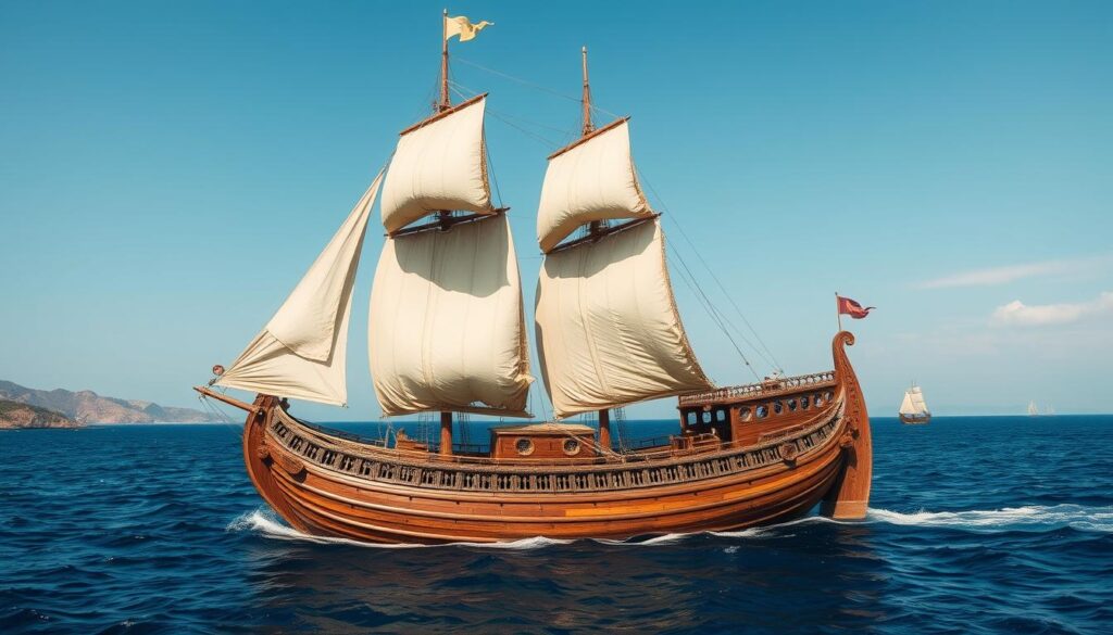 Ancient seafaring vessel