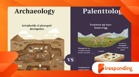 difference between archaeology and paleontology